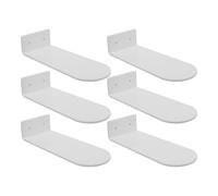 DOITOOL 6pcs Floating Shoe Rack Shoe Racks Sneaker Display Shelf 7.86x2.99x1.57in Acrylic with Smooth Edges Excellent Load-bearing Capacity Mounting Accessories for Home Décor