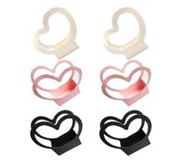 DOITOOL 6pcs Heart Shaped Kraft Paper Flower Bouquet Packaging Boxes for Wedding Party and Home Use, Not Easy to Deform Or Break, Elegant and Romantic Design for Small Random Color