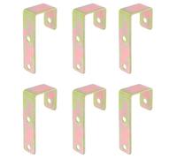 DOITOOL 6pcs Heavy Duty Bunk Bed Ladder Hooks Metal J with Screws | Rubberized Covering for Ladder Stabilization, Mounting Screws Included, Suitable for Home Organizers and Dorm Residents
