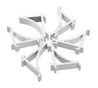 DOITOOL 6pcs High Load Bearing Refrigerator Shelf Clips Silver Aluminum Alloy Freezer Shelf Holders No Drilling Fridge Rack Accessories