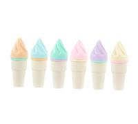 DOITOOL 6Pcs Ice Cream Cone Highlighters Graffiti Pens Lightweight Stationery for School Office Use Fun Creative Design for Attention Grabbing for Scrapbooking Art Projects