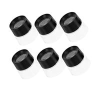 DOITOOL 6pcs Jeweler Loupe Optical Glass Magnifier with Pre Focused Stand Portable Cylindrical Design for Jewelry Gemstone Testing Coin Collecting and Watch Repair