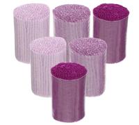 DOITOOL 6Pcs Latch Hook Yarn for Rug Making DIY Supplies Pre-Cut Acrylic Tufting Yarn Soft Purple Shades for Hand-Made Craft Carpet Embroidery and Home Decoration