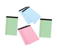 DOITOOL 6pcs Legal Writing Pads Lined Note Pads Thick Paper No Ink Bleeding Portable Pastel Colors for Office School Business Professionals