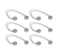 DOITOOL 6pcs Magnetic Clothing Clips for Pants Silver Strong Snap Buttons Magnetic Buckles Cinch Clips to Shorten Trouser Legs Prevent Dragging Fastener for Everyday Wear