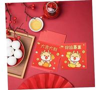 DOITOOL 6pcs Mini Dragon Red Envelopes Spring Festival Lucky Money Bags Chinese Year Gift Pouches Mixed Styles for Prosperity and Blessings