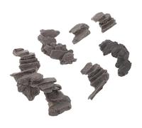 DOITOOL 6pcs Miniature Stone Steps for Garden Model Stairs with Antique Finish Realistic Pathway Stones for Walkway Dioramas Vintage Rock Stairs for Train Railway Sand Table Accessories