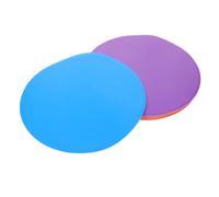 DOITOOL 6pcs Non-slip Flat Disc Spot Markers 23cm Diameter Football Training Field Marking Equipment Bright Red Blue Green Orange Purple Pink Colors for Soccer Agility and Speed Practice