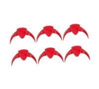 DOITOOL 6pcs Nut Opener Sheller Clips Red Plastic Melon Seed Cracker Pliers Use Household Tool for Quick Melon and Nut Shelling Protect Teeth and Save Effort