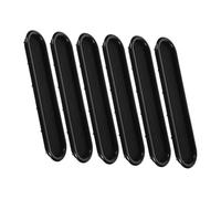 DOITOOL 6PCS Plastic Oval Louvered Ventilation Grille Covers for Cabinet Wardrobe Shoe Storage Air Vent Screen Mesh for Heat Dissipation Minimalist Design Ventilation Accessories