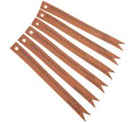 DOITOOL 6pcs PU Leather Bible Bookmarks with Scripture Verses Tear-Resistant Page Markers for Bibles and Textbooks Brown Tail Design for Christian Readers and Giving