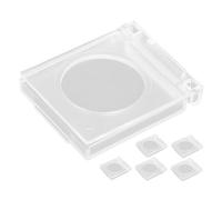 DOITOOL 6pcs Push Button Protective Cover Switch Guard Dustproof Embedded Button Cover 33x28x6mm Hole Suitable for Appliance Switch Replacement in Kitchen and Home