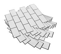 DOITOOL 6Pcs PVC Peel and Stick Kitchen Backsplash Tiles Removable Brick Pattern Decals Stone Look Self-Adhesive Wall Stickers for Countertop Splash Guards and Stove Protection DIY