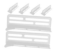 DOITOOL 6pcs Refrigerator Dividers Adjustable Fridge Organizer Inner Divider Clips for Compatibility Durable Plastic Partition for Efficient Space Management and Tidy Food Storage