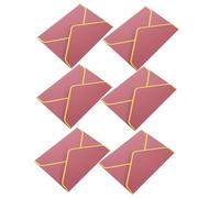DOITOOL 6Pcs Retro Elegant Letter Envelopes with Gold Border for Wedding Invitations Birthday Thank You Cards Convenient Vintage Style Envelopes for Festivals and Special Events
