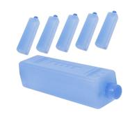 DOITOOL 6pcs Reusable Cooler Ice Packs Freezer Blocks Sl lue Pe Material Rapid Cooling Multipurpose Use Outdoor Camping Hot Summer Days Food Transport