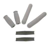 DOITOOL 6pcs Rubber Crutch Hand Grip Pads with Ergonomic Comfort and Easy Installation Non-Slip Underarm Crutch Accessories for Walker for Mobility Support