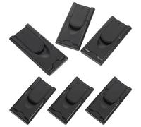 DOITOOL 6pcs Safety Sliding Door Lock for Wardrobe and Closet, Plastic Material with Silent Operation and Lasting Durability, Easy to Install Safety Lock for Sliding Doors