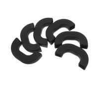 DOITOOL 6pcs Silicone Cooker Handle Protectors Heat Resistant Pot Handle Covers Non-slip Insulation Sleeves for Wok Soup Pot Pan Black Medium