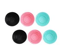 DOITOOL 6pcs Silicone Makeup Brush Washer Cups with Cleaning Mat for Quick Cleaning of Makeup Tools and Sponges, Supple and Comfortable Design, Set