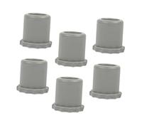 DOITOOL 6pcs Silicone Microphone End Covers Anti-rolling Skidproof Sleeves for Handheld Microphones Grey Color Protective Accessory for Performers