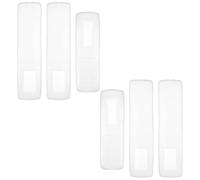 DOITOOL 6pcs Silicone Remote Controller Cover: Transparent Silicone Remote Control Protective Case For Television And Air Conditioner Controller
