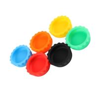 DOITOOL 6Pcs Silicone Reptile Feeding Bowls Set for Small Lizards and Turtles, Shallow Wide Rim Food and Water Dishes, Mixed Colors Suitable for Terrarium Use