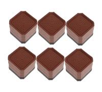 DOITOOL 6pcs Slip Silent Mat for Floor Protectors Table Leg Risers Washer Dryer Pedestal Vibration Pads