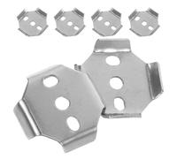 DOITOOL 6pcs Stainless Steel Bathroom Towel Bar Replacement Mounting Brackets with Wall-Mounted Base Pads for Towel Rack and Toilet Paper Holder Installation