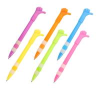 DOITOOL 6pcs Thumbs Up Ballpoint Pens Cartoon Style Portable Writing Pens for Students with Ergonomic Design Comfortable Grip Non Slip Material