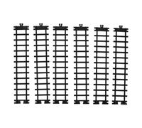 DOITOOL 6pcs Train Track Connectors: Plastic Railway Track Accessories Straight Model Layout Attachment Kit For Diy Electric Train Sets