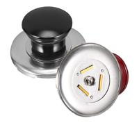 DOITOOL 6Pcs Whistling Kettle Cover Knobs Replacement Handles for Heating Water Kettle Teakettle Lid Knobs Black and Red for Kitchen Use