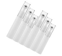 DOITOOL 6pcs White Airless Roller Bottles Set for Eye Cream with 5ml, 10ml, 15ml Empty Refillable Roll-on Applicators for Travel and Facial Serum Massage