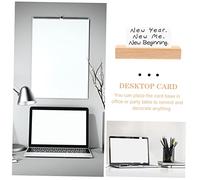 DOITOOL 6Pcs Wood Place Card Holders with Sturdy Base for Business Cards and Notes Rustic Wooden Desktop Organizers for Office Photo Memo Display Vintage Style Table Sign Stands