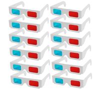 DOITOOL 70pcs 3d Glasses: Red And Blue Paper Cardboard Eyeglasses - White Frame Movie Viewing Eyewear For Family Gatherings Educational Presentations