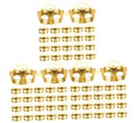 DOITOOL 72 pcs Mini Half Face Cosplay Masks for Halloween Masquerade Parties Durable Creative Costume Props with Unique Stylish Design for Birthday and Dancing Party Decorations