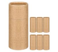 DOITOOL 7pcs Kraft Paper Tube Packaging Box with Lid for Tea, Essential Oil Bottle, Cardboard Cylinder Containers for Party Favors, Small and DIY Craft Projects(50ml)