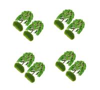 DOITOOL 8 pcs Miniature Simulation Street Trees Scenery Model for Sand Table Landscape Artificial Miniature Tree Ornaments for DIY Garden and Micro Landscape Decoration
