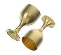 DOITOOL 8 pcs Small Wear-Resistant Brass Offering Cups for Buddhist Worship Portable Metal Chalice Goblets Decorative Temple Cups High Gift for East Asian Culture Enthusiasts