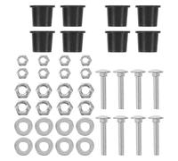 DOITOOL 8 Sets Salon Shampoo Bed Swing Parts Replacement Kit with Smooth Tilting Rubber and Iron Components, Effective Hair Washing Bed Rocker Accessories for Professional Salon Use