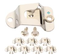 DOITOOL 8 Sets Vehicle Microphone Holder Clip with Screws - Radio Microphone Mount for Car and Truck Stereo Systems - Secure Cb Mic Accessory for Mobile Communication