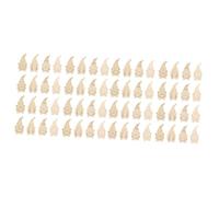 DOITOOL 80 pcs Unfinished Gnome Cutouts DIY Craft Slices for Christmas Decorations Home Hanging Ornaments Creative Handpainted Holiday Decor