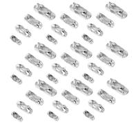 DOITOOL 800pcs Beaded Ball Chain Connectors and Clips for Jewelry Making Necklace and Bracelet End Clasps Multipurpose Pull Chain Connectors DIY Craft Accessories in Silver