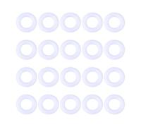 DOITOOL 800pcs White Plastic Curtain Rings for Drapes and Shower Curtains Smooth Sliding Low Noise Roman Rings Contemporary Style Accessories for Home Decor