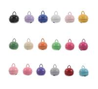 DOITOOL 80pcs Colorful Metal Jingle Bells for Crafts Tiny Pet Collar Charms Cat Collar Pendants DIY Christmas Tree Wreath Party Decorations