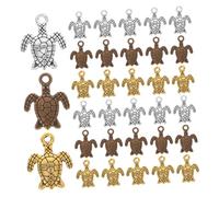 DOITOOL 80Pcs Vintage Sea Turtle Charms Retro Alloy Pendants for Jewelry Making Unique Tortoise Charms for Necklaces Bracelets and Earrings Meaningful DIY Accessories