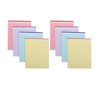 DOITOOL 8pcs A4 College Ruled Note Pad with Perforated Sheets and Tear off Pages, Paper Memo Notepad for Desk Use, Prevents Ink Bleed, for School and Office Reminders