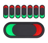 DOITOOL 8pcs Acrylic Privacy Door Signs with Vacant Occupied Sliding Indicators for Bathroom and Office, Easy to Install, Visible Status Display Suitable for Hotel and Home Use