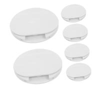 DOITOOL 8pcs Adhesive Power Strip Holder Punch Socket Storage Wall Mount with Strong Load-bearing Residue- Thickened Organizer for Home Office Cable Management