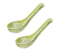 DOITOOL 8pcs Asian Soup Spoons Melamine Chinese Won Ton Soup Spoon Ramen Spoons for Home Restaurant
